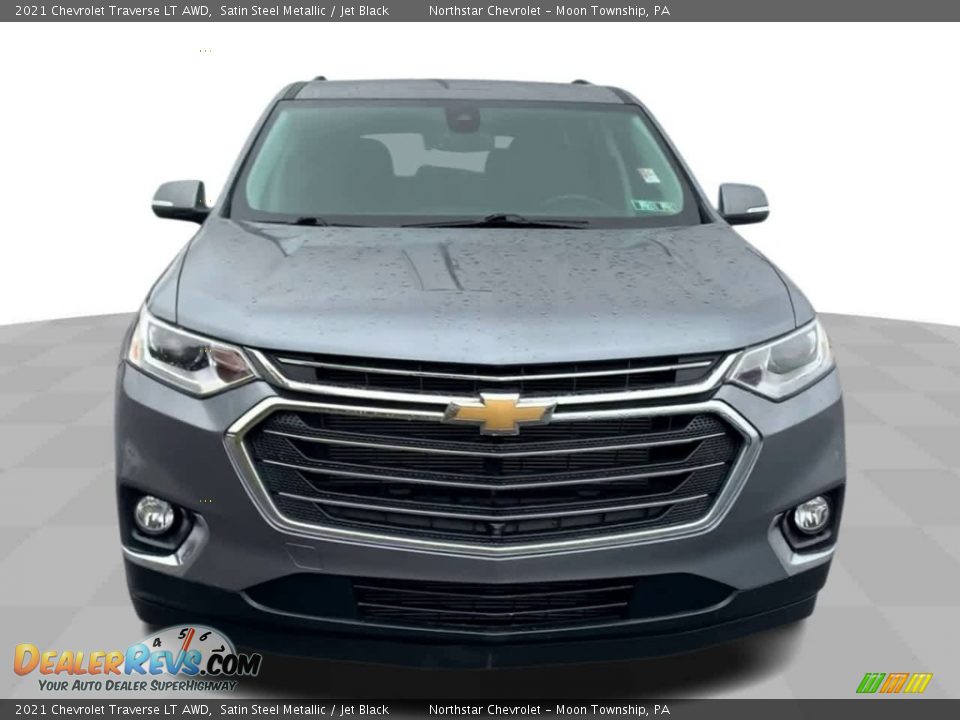 2021 Chevrolet Traverse LT AWD Satin Steel Metallic / Jet Black Photo #3