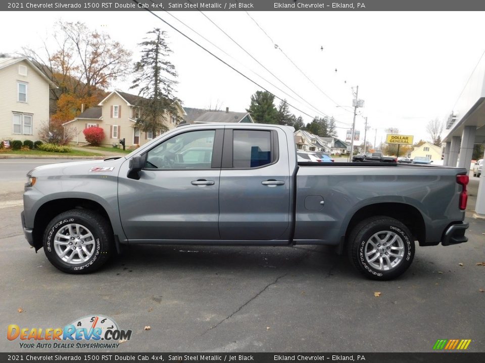 2021 Chevrolet Silverado 1500 RST Double Cab 4x4 Satin Steel Metallic / Jet Black Photo #12