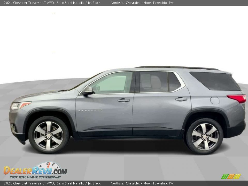 2021 Chevrolet Traverse LT AWD Satin Steel Metallic / Jet Black Photo #5