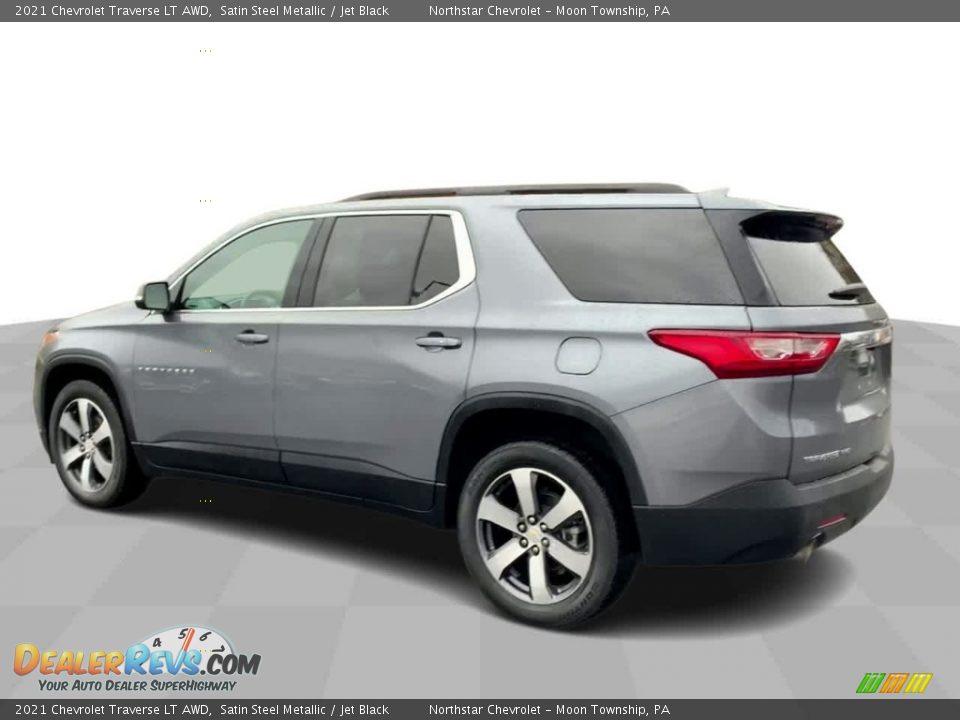 2021 Chevrolet Traverse LT AWD Satin Steel Metallic / Jet Black Photo #6