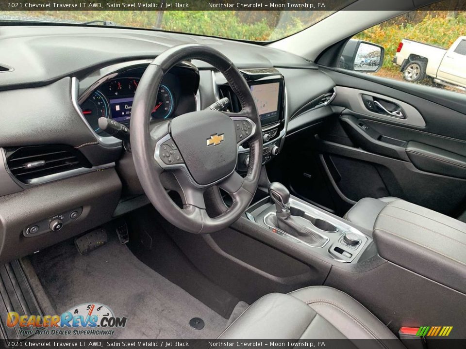 2021 Chevrolet Traverse LT AWD Satin Steel Metallic / Jet Black Photo #10