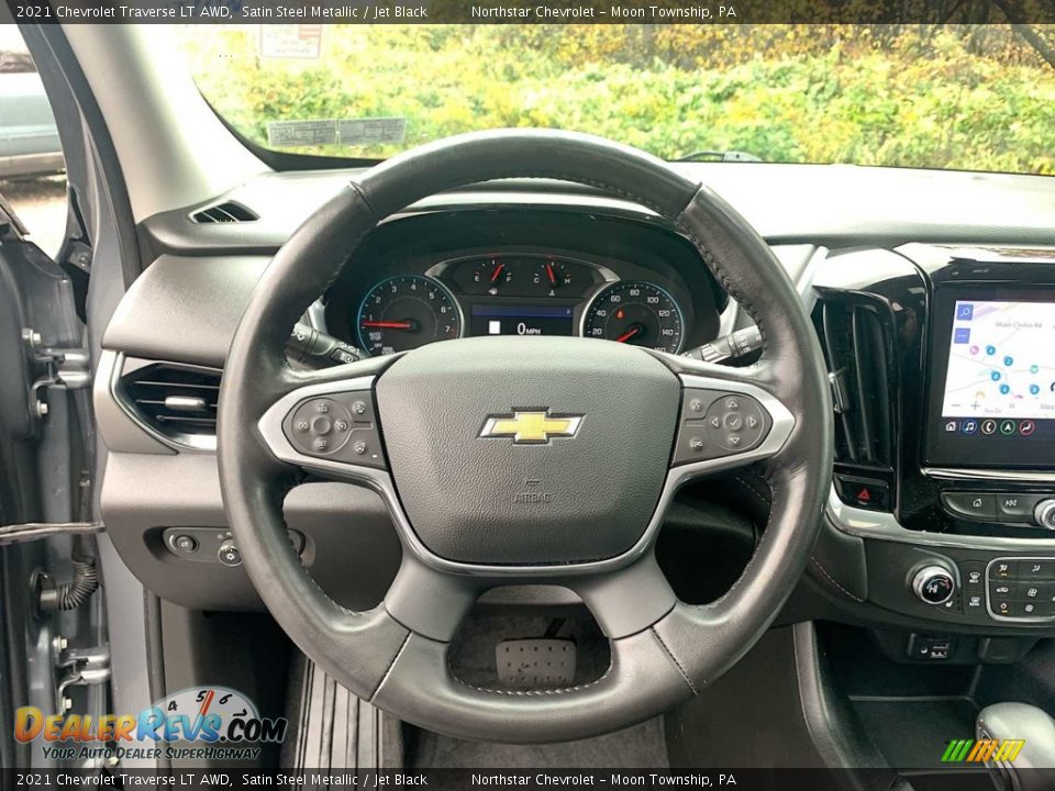 2021 Chevrolet Traverse LT AWD Satin Steel Metallic / Jet Black Photo #11