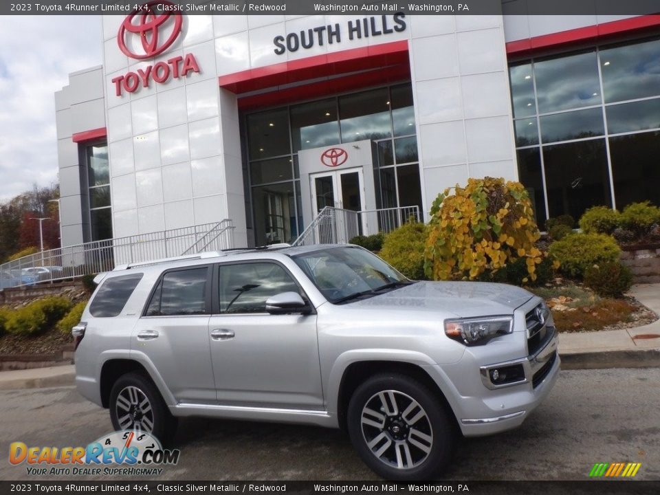 2023 Toyota 4Runner Limited 4x4 Classic Silver Metallic / Redwood Photo #2