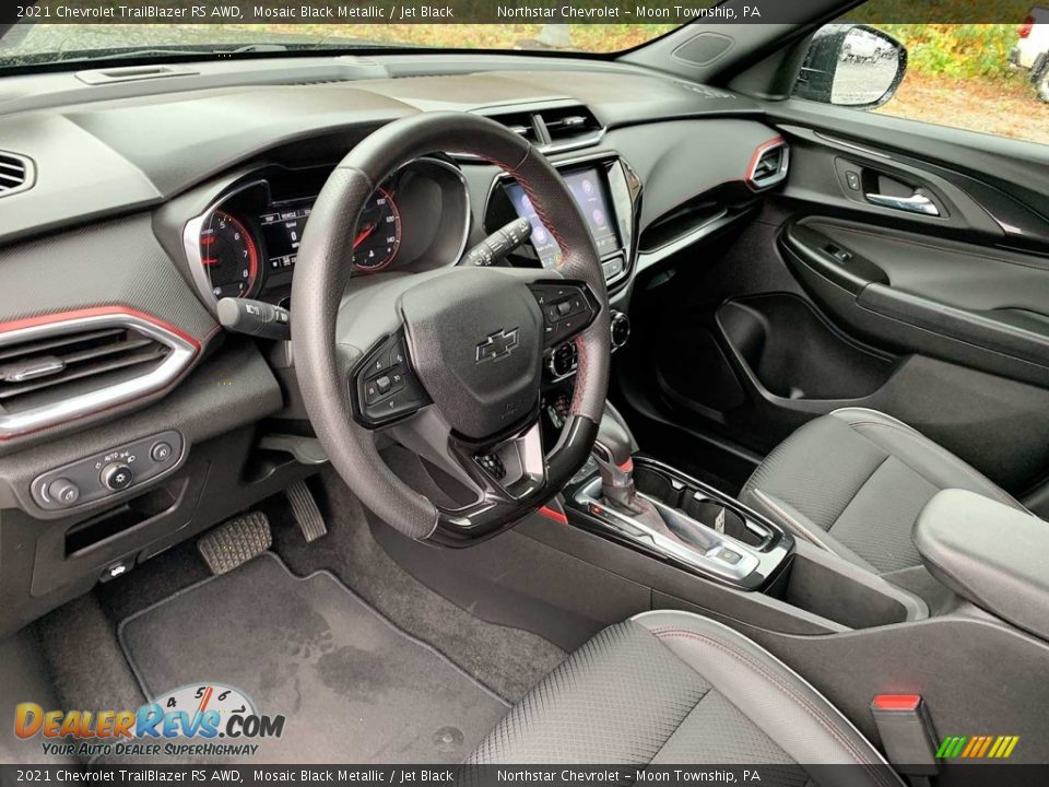 Jet Black Interior - 2021 Chevrolet TrailBlazer RS AWD Photo #10