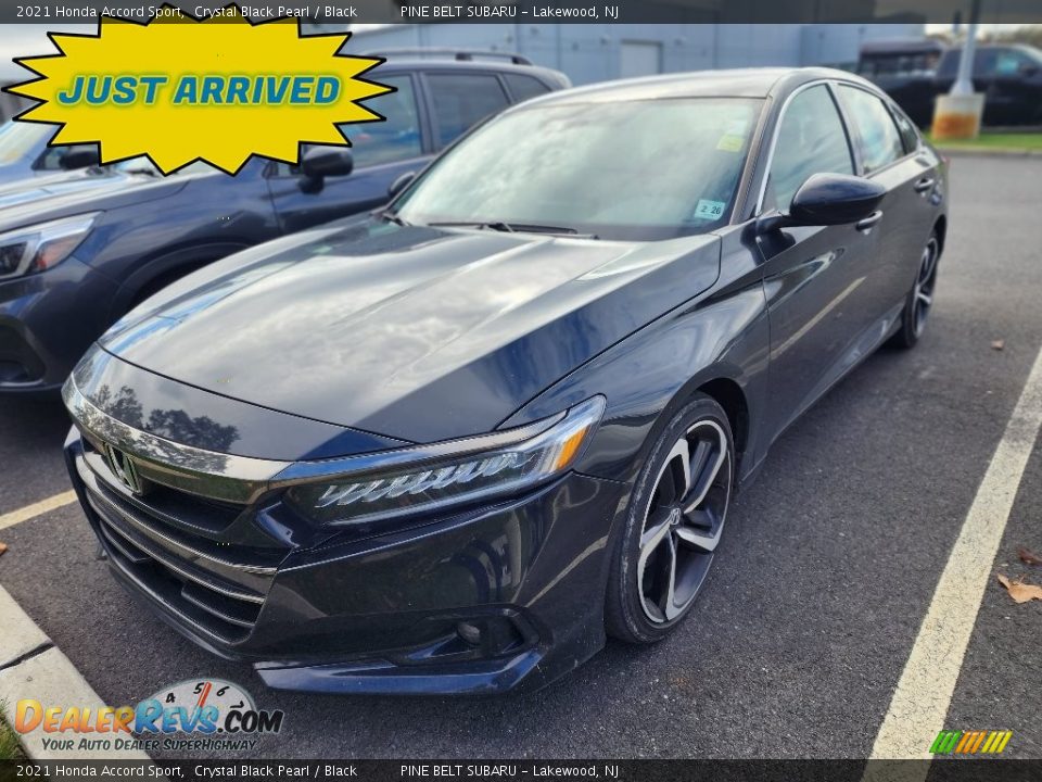 2021 Honda Accord Sport Crystal Black Pearl / Black Photo #1