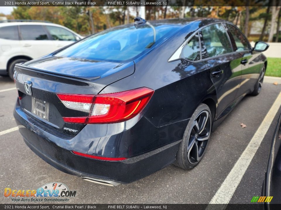 2021 Honda Accord Sport Crystal Black Pearl / Black Photo #6