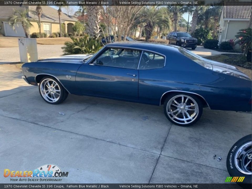 Fathom Blue Metallic 1970 Chevrolet Chevelle SS 396 Coupe Photo #3