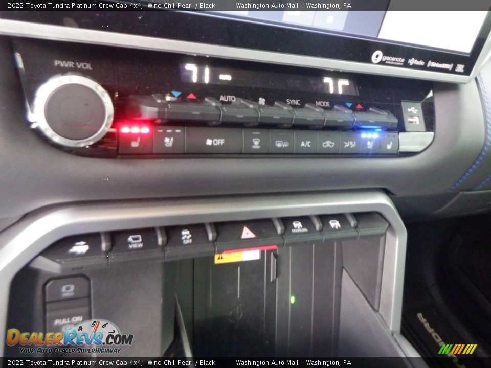 Controls of 2022 Toyota Tundra Platinum Crew Cab 4x4 Photo #26