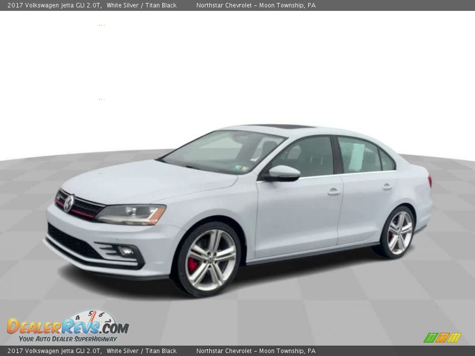 2017 Volkswagen Jetta GLI 2.0T White Silver / Titan Black Photo #4