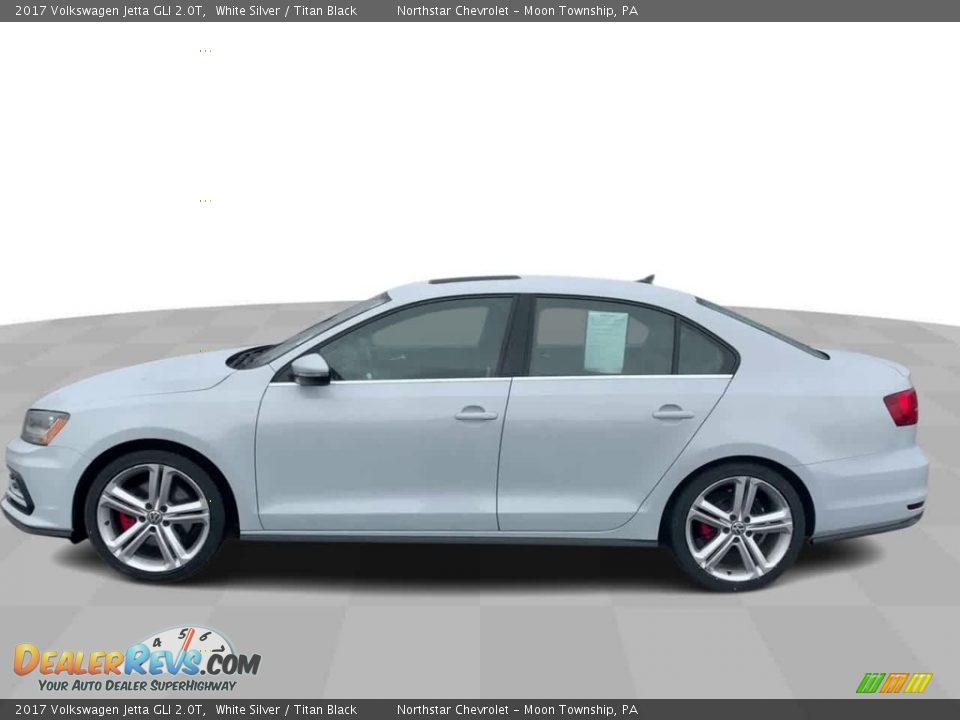 2017 Volkswagen Jetta GLI 2.0T White Silver / Titan Black Photo #5