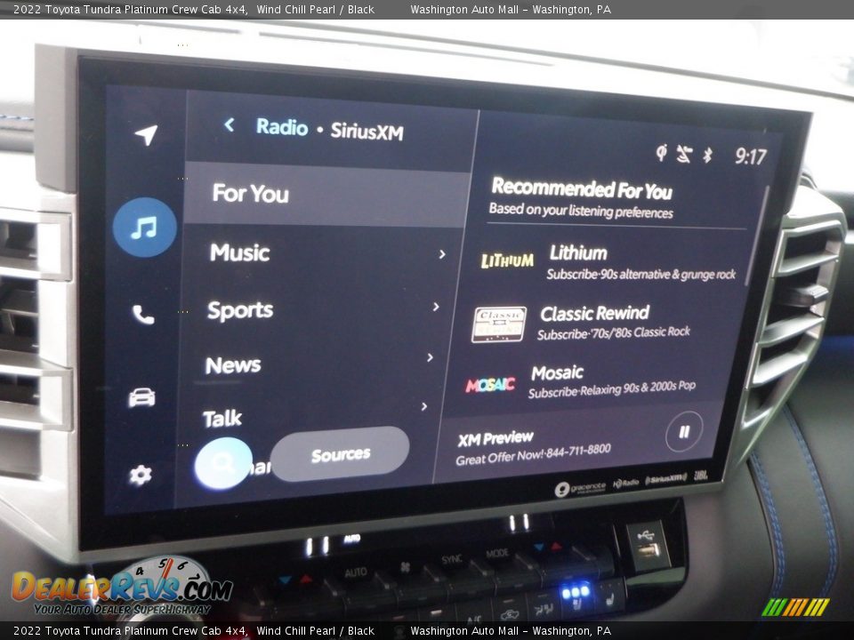 Controls of 2022 Toyota Tundra Platinum Crew Cab 4x4 Photo #30