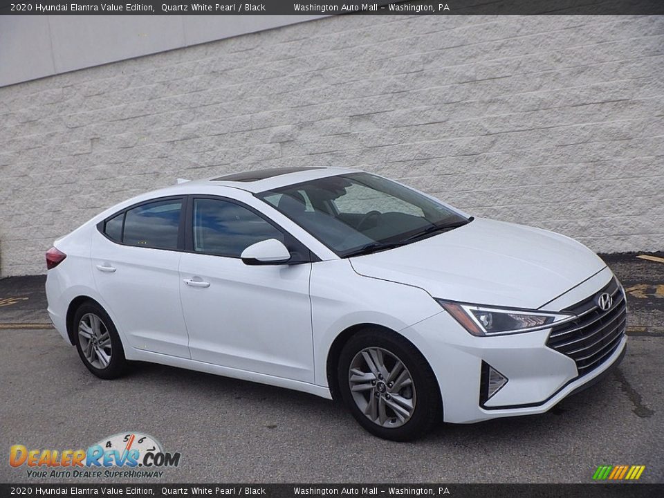 2020 Hyundai Elantra Value Edition Quartz White Pearl / Black Photo #1