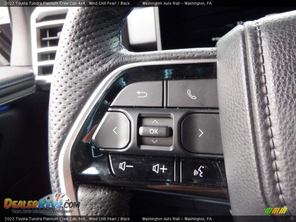 2022 Toyota Tundra Platinum Crew Cab 4x4 Steering Wheel Photo #34