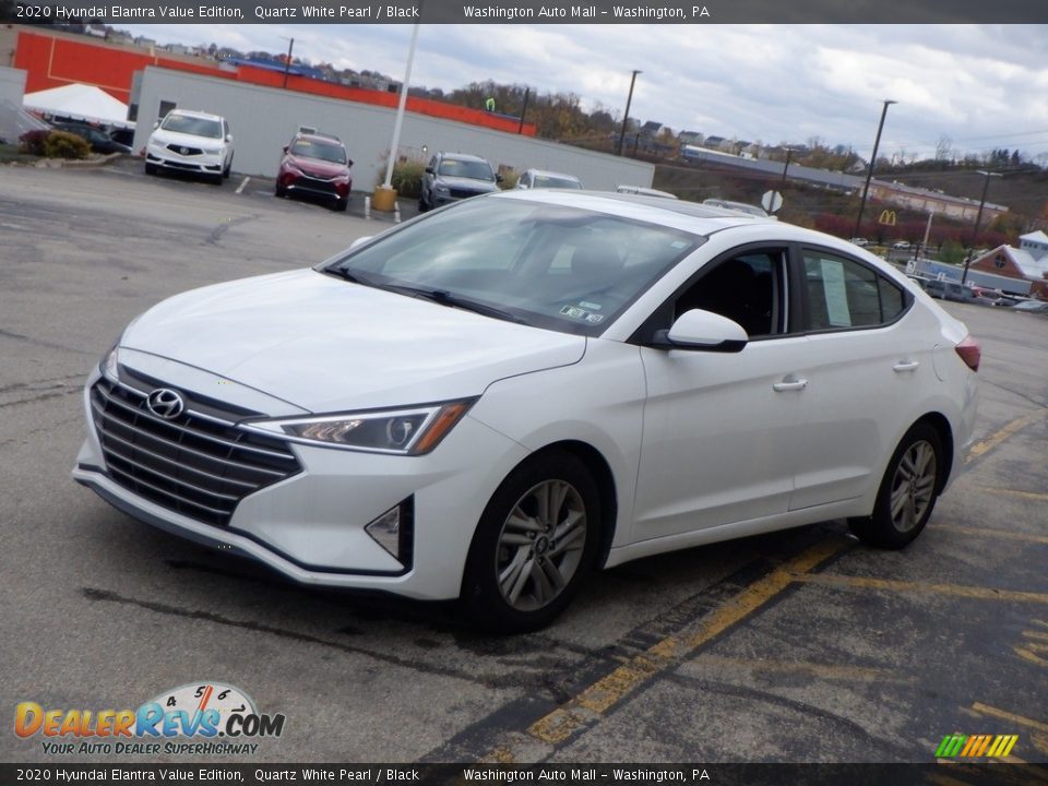 2020 Hyundai Elantra Value Edition Quartz White Pearl / Black Photo #4