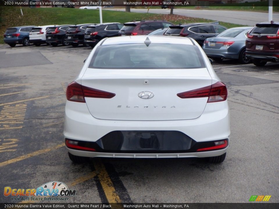 2020 Hyundai Elantra Value Edition Quartz White Pearl / Black Photo #7