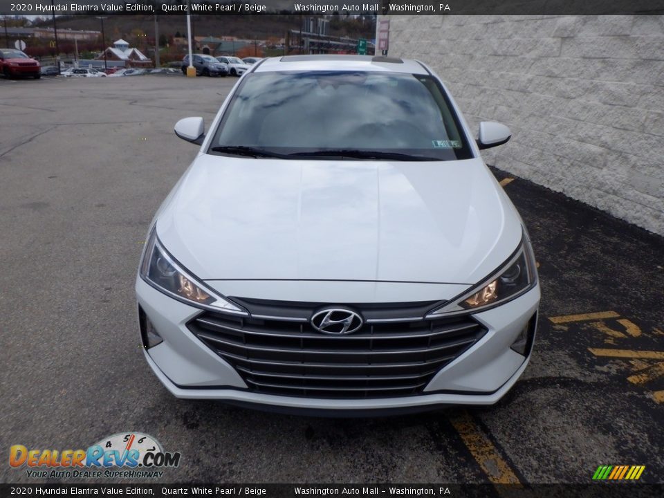 2020 Hyundai Elantra Value Edition Quartz White Pearl / Beige Photo #2