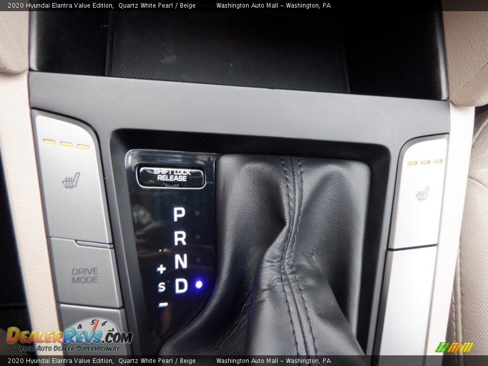 2020 Hyundai Elantra Value Edition Quartz White Pearl / Beige Photo #13