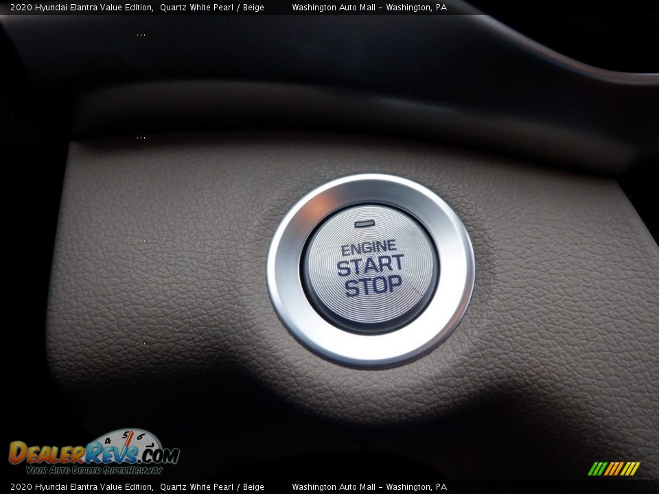 2020 Hyundai Elantra Value Edition Quartz White Pearl / Beige Photo #15