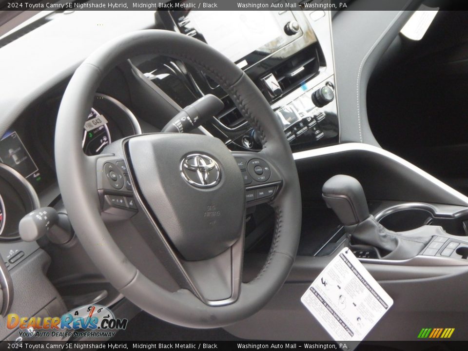2024 Toyota Camry SE Nightshade Hybrid Steering Wheel Photo #9
