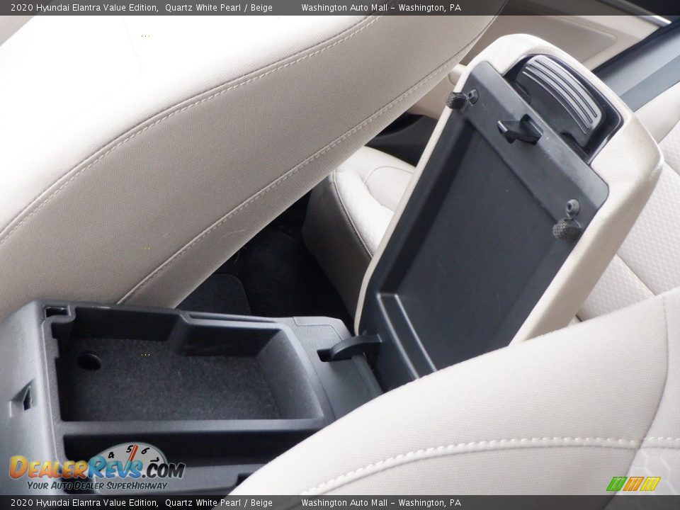2020 Hyundai Elantra Value Edition Quartz White Pearl / Beige Photo #26