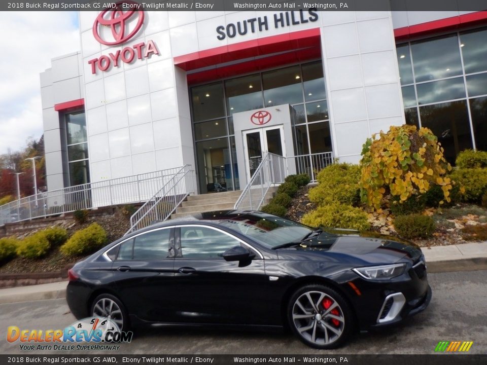 2018 Buick Regal Sportback GS AWD Ebony Twilight Metallic / Ebony Photo #2