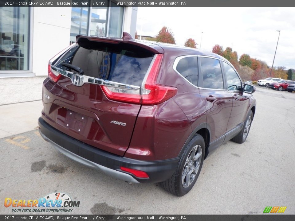 2017 Honda CR-V EX AWD Basque Red Pearl II / Gray Photo #17