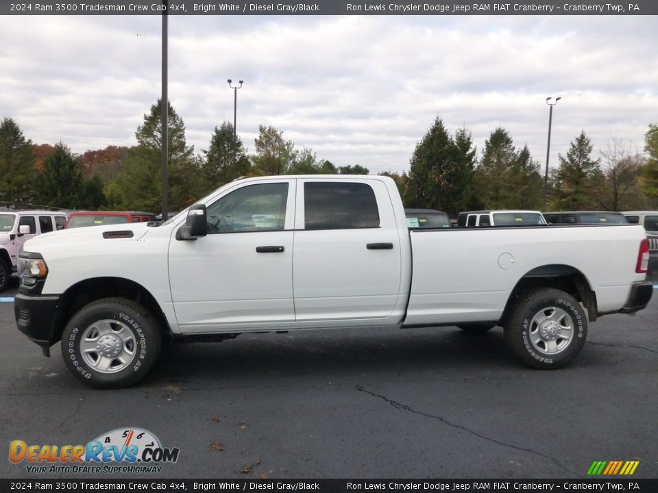 Bright White 2024 Ram 3500 Tradesman Crew Cab 4x4 Photo #2