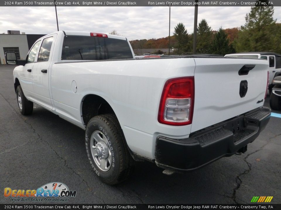 2024 Ram 3500 Tradesman Crew Cab 4x4 Bright White / Diesel Gray/Black Photo #3