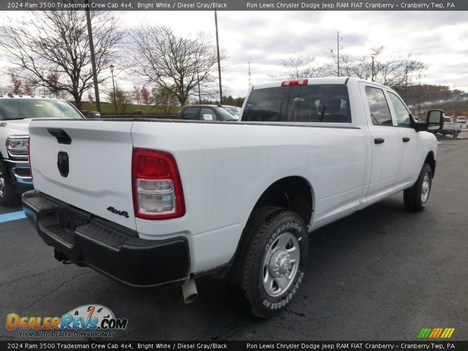 2024 Ram 3500 Tradesman Crew Cab 4x4 Bright White / Diesel Gray/Black Photo #5