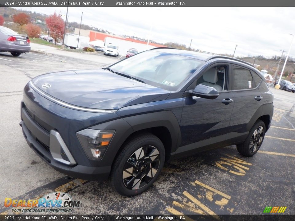 2024 Hyundai Kona SEL AWD Denim Blue Pearl / Gray Photo #5