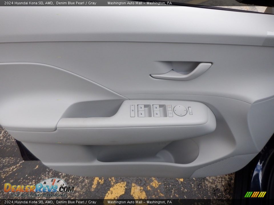 2024 Hyundai Kona SEL AWD Denim Blue Pearl / Gray Photo #9