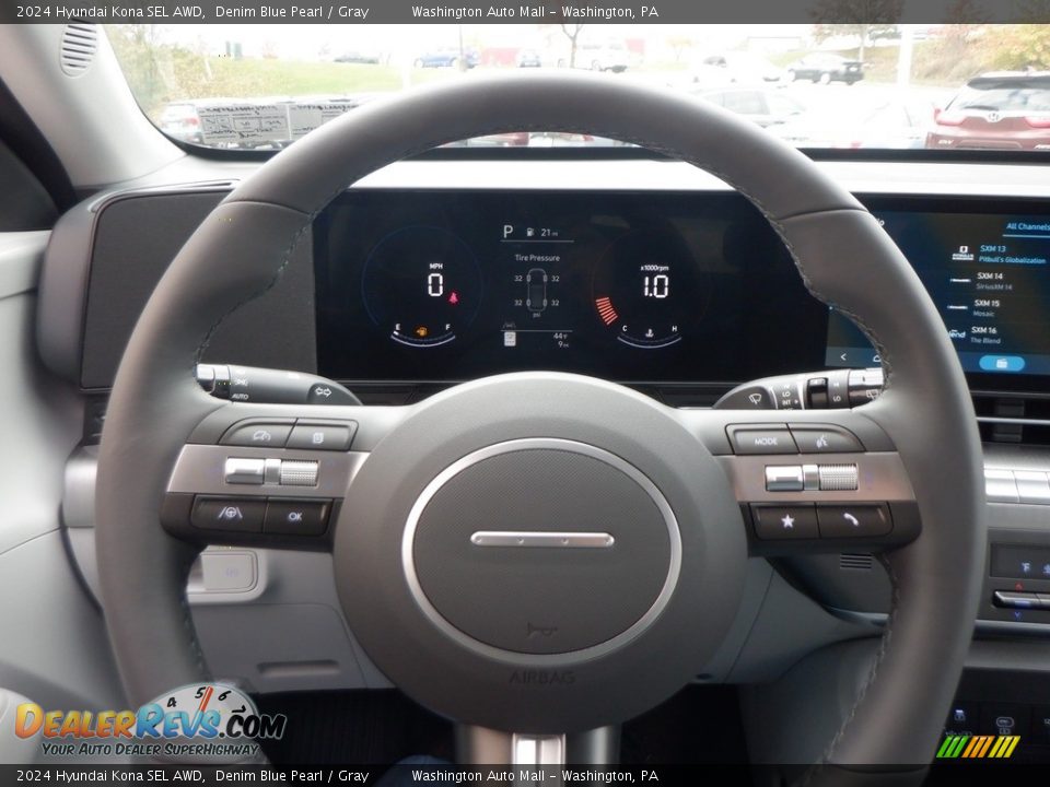 2024 Hyundai Kona SEL AWD Steering Wheel Photo #22