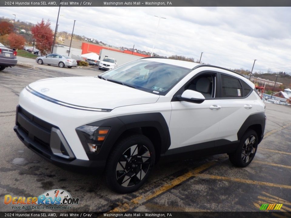 2024 Hyundai Kona SEL AWD Atlas White / Gray Photo #5