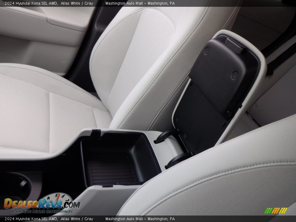 2024 Hyundai Kona SEL AWD Atlas White / Gray Photo #24