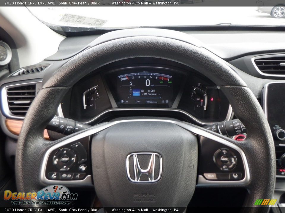 2020 Honda CR-V EX-L AWD Sonic Gray Pearl / Black Photo #28