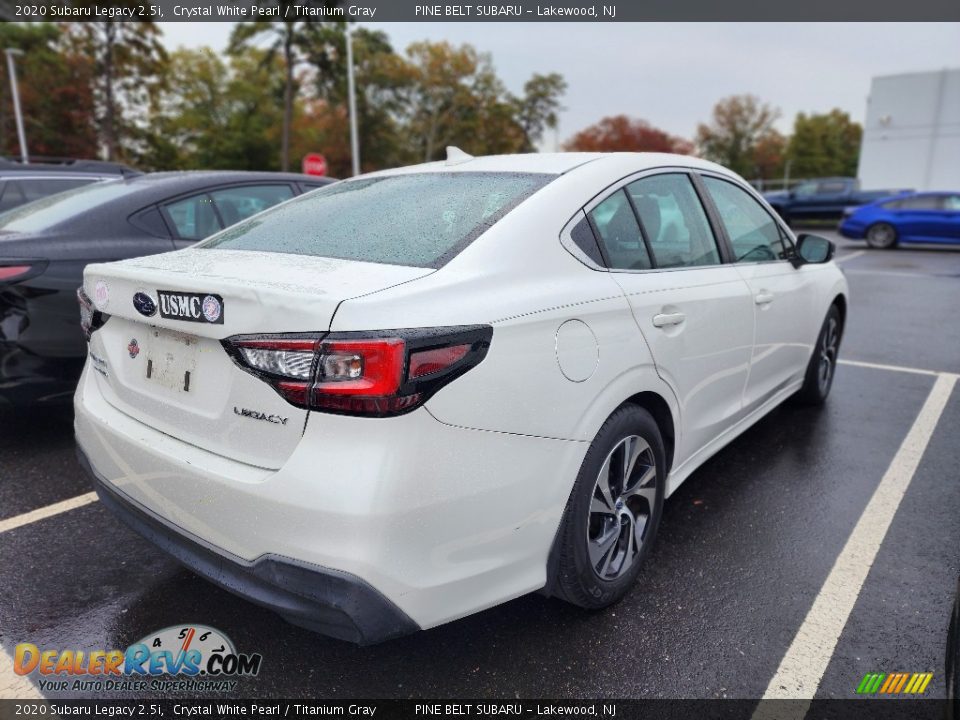 2020 Subaru Legacy 2.5i Crystal White Pearl / Titanium Gray Photo #3