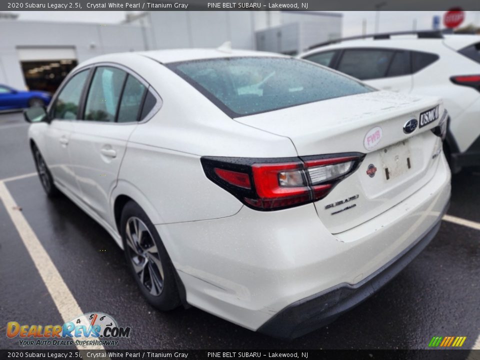 2020 Subaru Legacy 2.5i Crystal White Pearl / Titanium Gray Photo #4