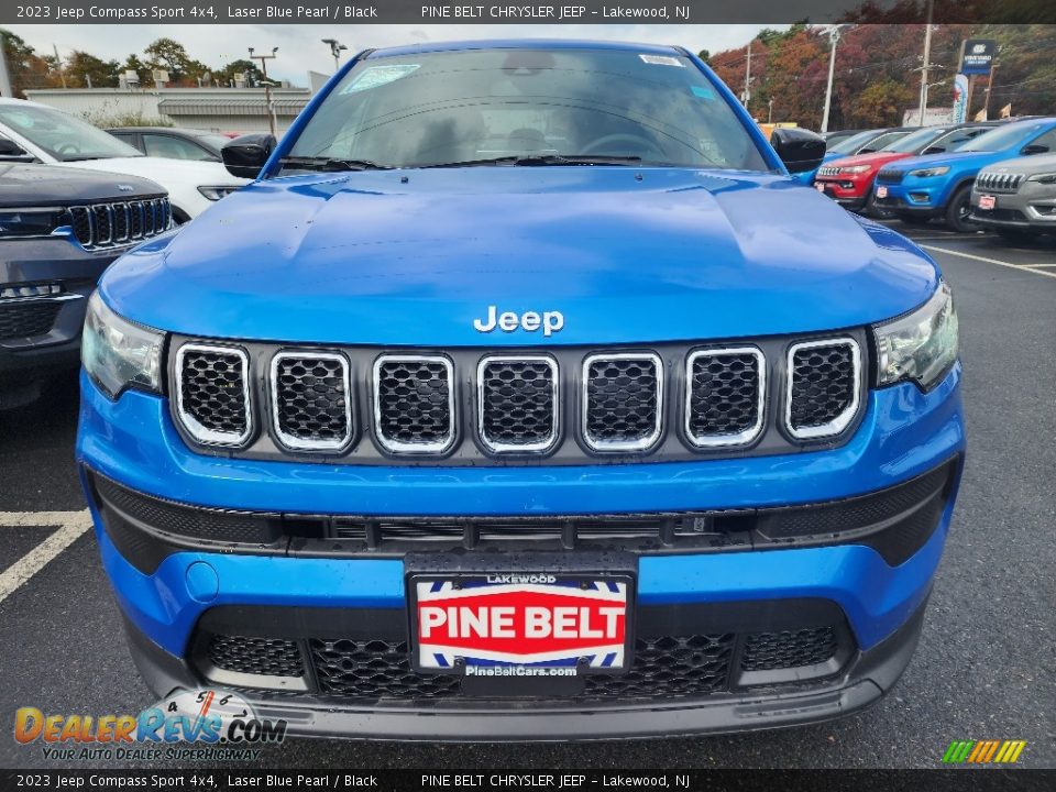 2023 Jeep Compass Sport 4x4 Laser Blue Pearl / Black Photo #2