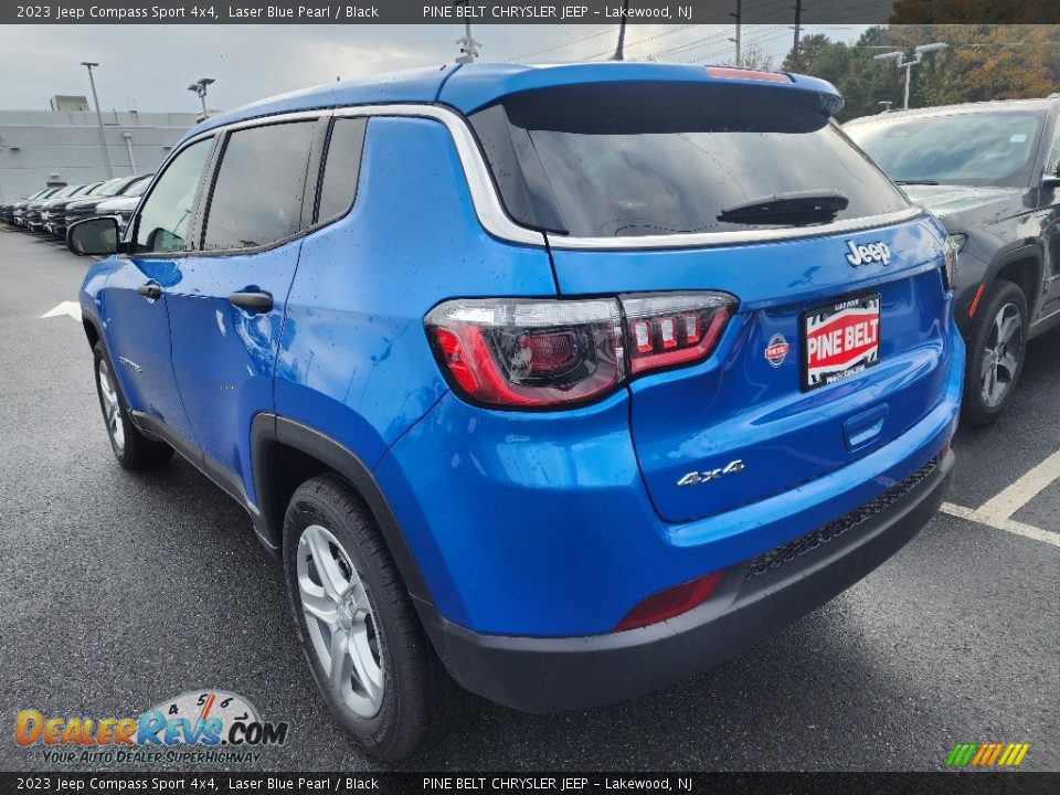 2023 Jeep Compass Sport 4x4 Laser Blue Pearl / Black Photo #4