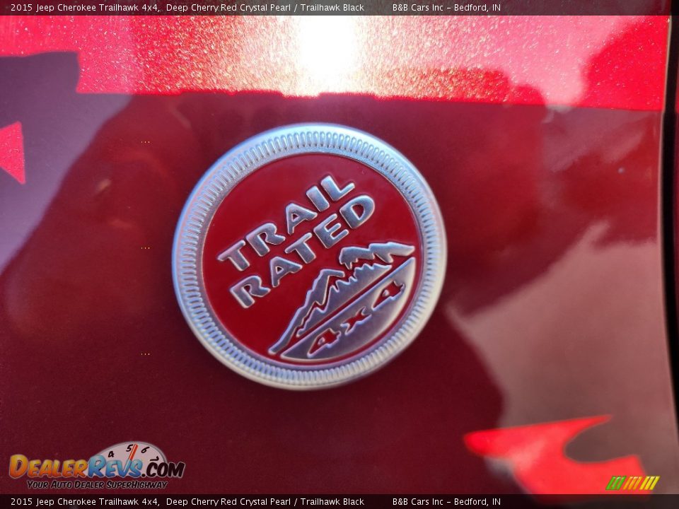 2015 Jeep Cherokee Trailhawk 4x4 Deep Cherry Red Crystal Pearl / Trailhawk Black Photo #9