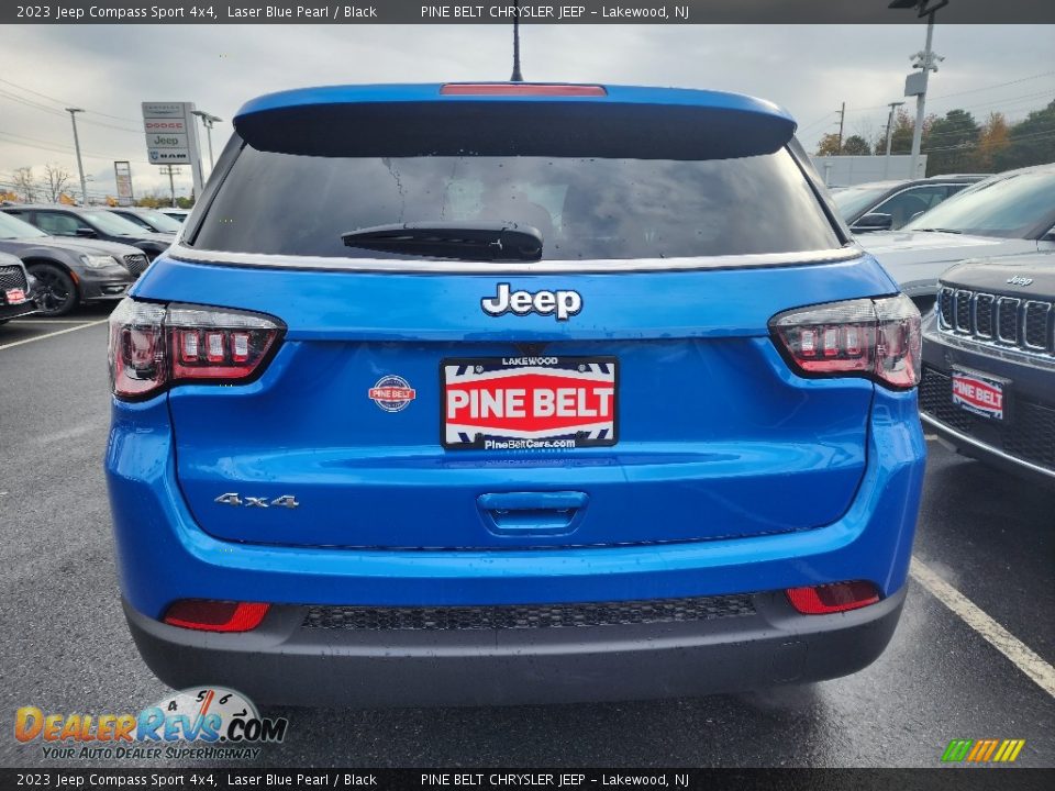 2023 Jeep Compass Sport 4x4 Laser Blue Pearl / Black Photo #6