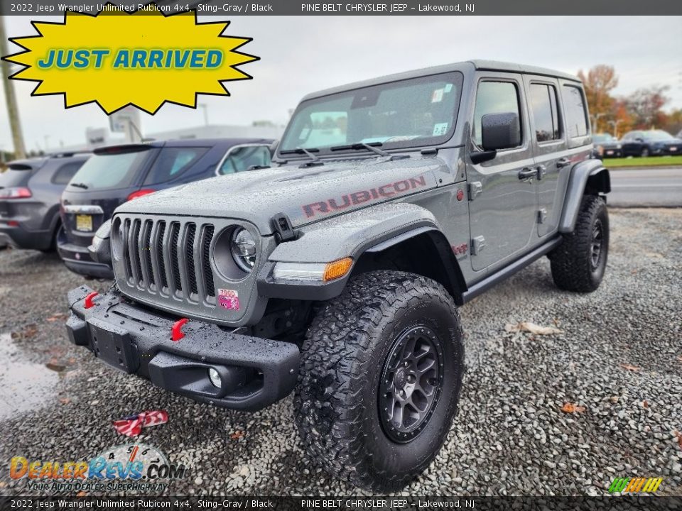 2022 Jeep Wrangler Unlimited Rubicon 4x4 Sting-Gray / Black Photo #1