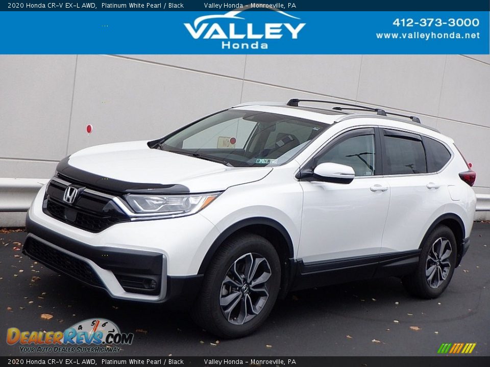 2020 Honda CR-V EX-L AWD Platinum White Pearl / Black Photo #1