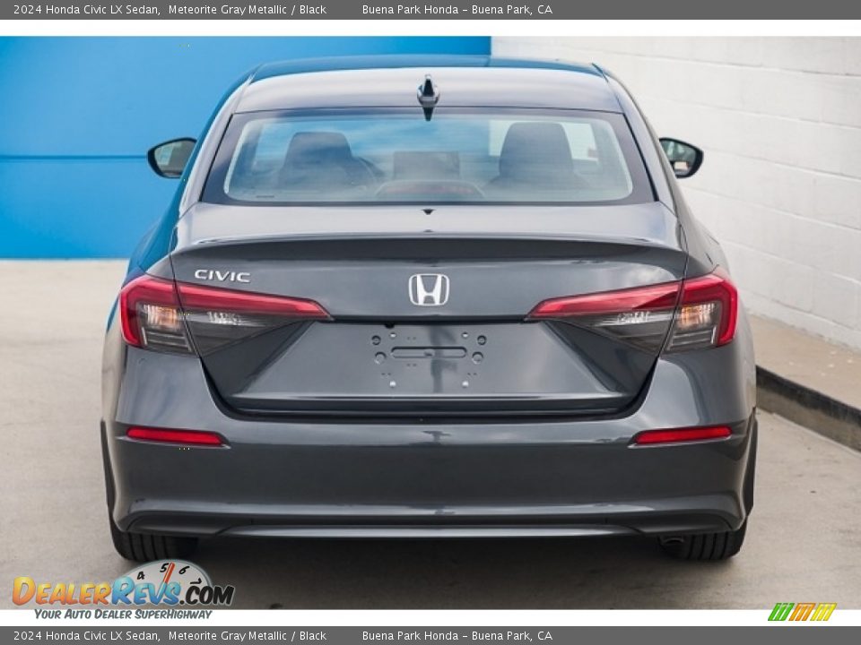 2024 Honda Civic LX Sedan Meteorite Gray Metallic / Black Photo #5