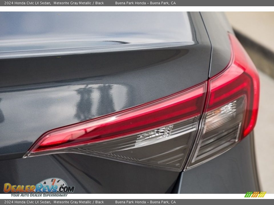 2024 Honda Civic LX Sedan Meteorite Gray Metallic / Black Photo #7