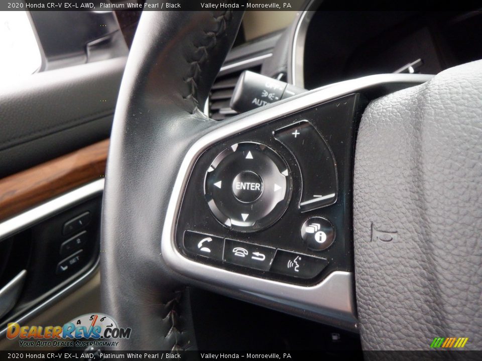 2020 Honda CR-V EX-L AWD Platinum White Pearl / Black Photo #28