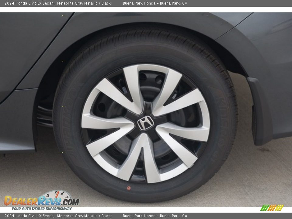 2024 Honda Civic LX Sedan Meteorite Gray Metallic / Black Photo #12