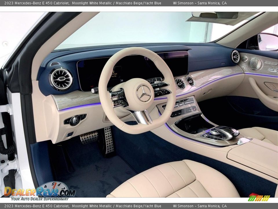 Macchiato Beige/Yacht Blue Interior - 2023 Mercedes-Benz E 450 Cabriolet Photo #4
