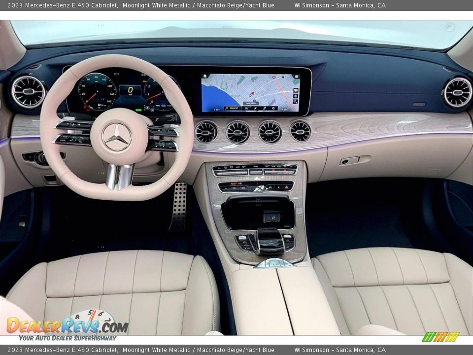 Macchiato Beige/Yacht Blue Interior - 2023 Mercedes-Benz E 450 Cabriolet Photo #6