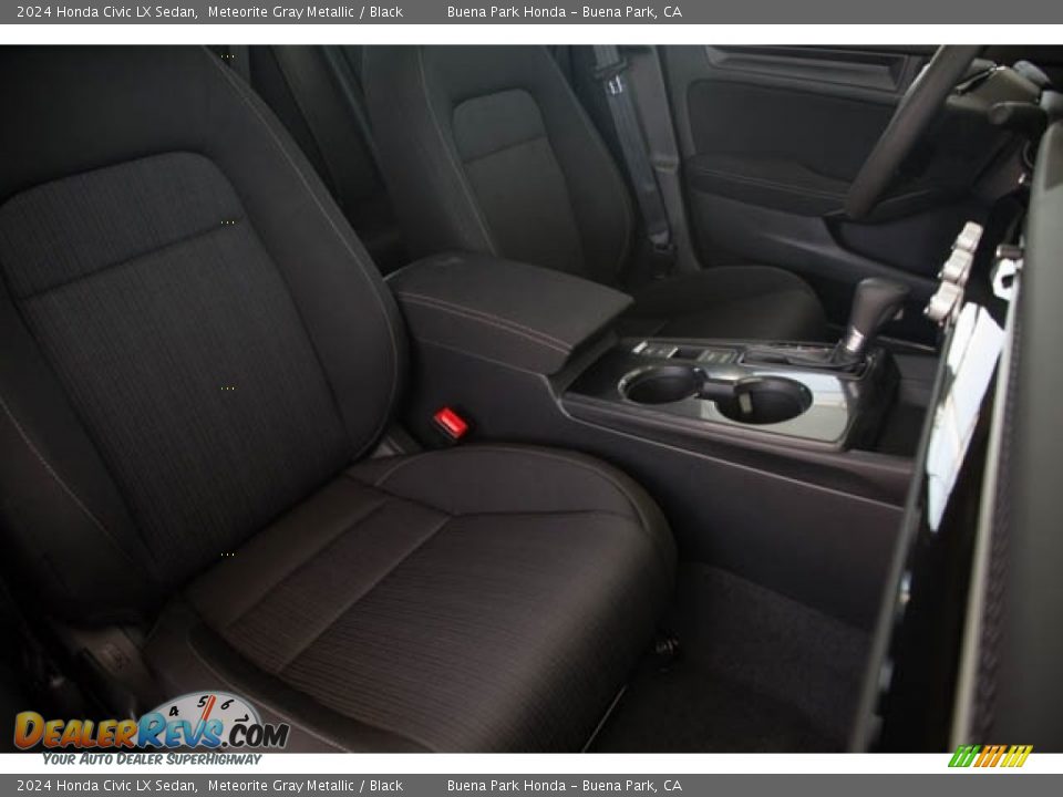 2024 Honda Civic LX Sedan Meteorite Gray Metallic / Black Photo #30
